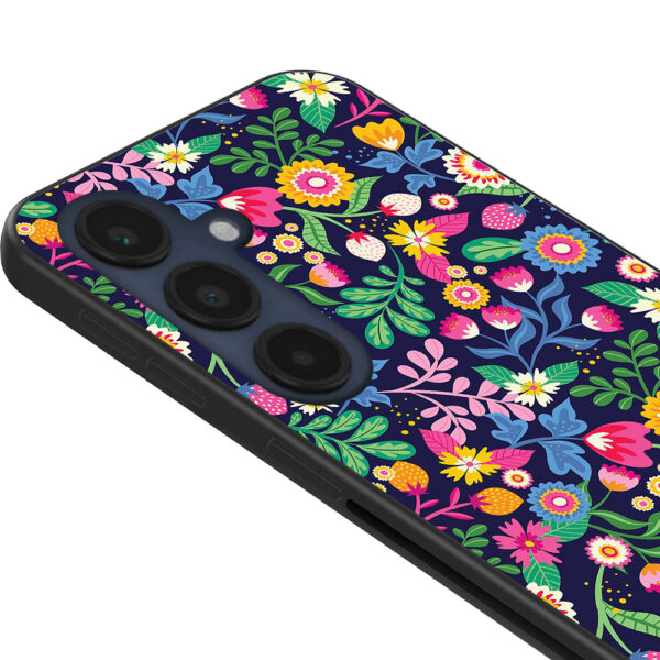 Samsung Galaxy S24 FE telefoonhoesje met bloemen opdruk (2)