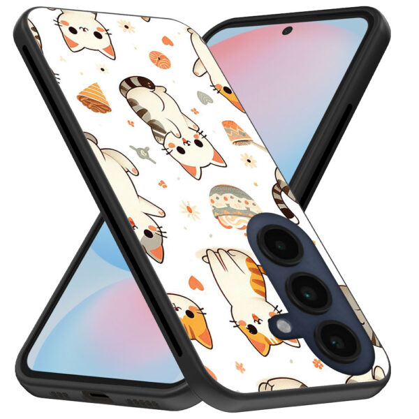 Samsung Galaxy S24 FE telefoonhoesje met katten opdruk (3)