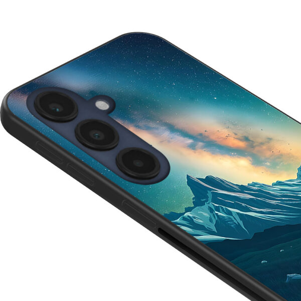 Samsung Galaxy S24 FE telefoonhoesje met sterrenhemel opdruk (2)