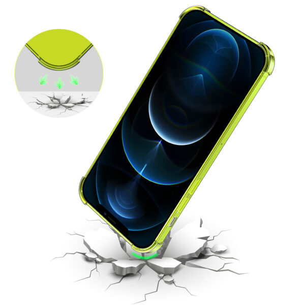 iPhone 12 Pro siliconen telefoonhoesje met stootrand transparant geel (6)iPhone 12 Pro siliconen telefoonhoesje met stootrand transparant geel (6)