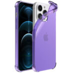 iPhone 12 Pro siliconen telefoonhoesje met stootrand transparant paars (1)iPhone 12 Pro siliconen telefoonhoesje met stootrand transparant paars (1)