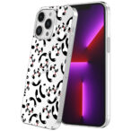 iPhone 13 Pro Max transparant telefoonhoesje met panda opdruk (1)