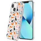 iPhone 13 transparant telefoonhoesje met honden opdruk (1)