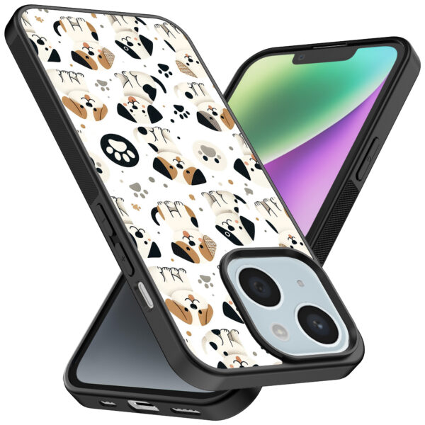 iPhone 14 Plus telefoonhoesje met honden opdruk (2)