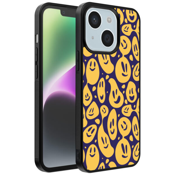 iPhone 14 Plus telefoonhoesje met smiley opdruk (1)