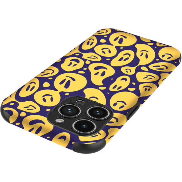 iPhone 14 Pro Max telefoonhoesje met sterke bumper rand en smiley opdruk (4)