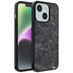 iPhone 14 telefoonhoesje met grijs marmer opdruk (1)