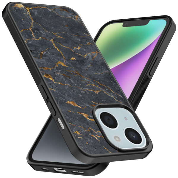iPhone 14 telefoonhoesje met grijs marmer opdruk (2)