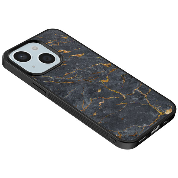iPhone 14 telefoonhoesje met grijs marmer opdruk (5)