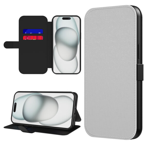 iPhone 15 Plus sublimatie leren klaphoesje (1)