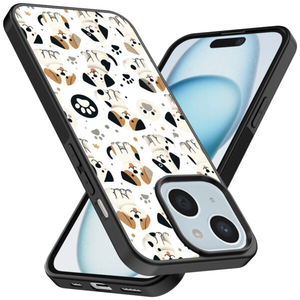 iPhone 15 Plus telefoonhoesje met honden opdruk (2)