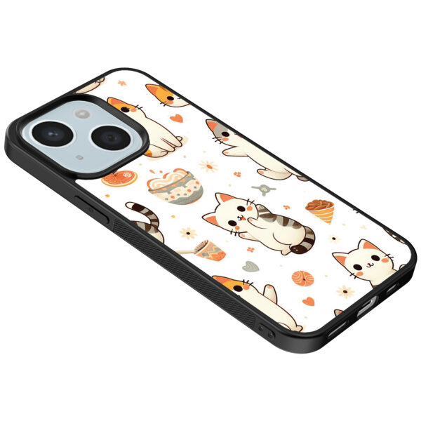 iPhone 15 Plus telefoonhoesje met katten opdruk (5)
