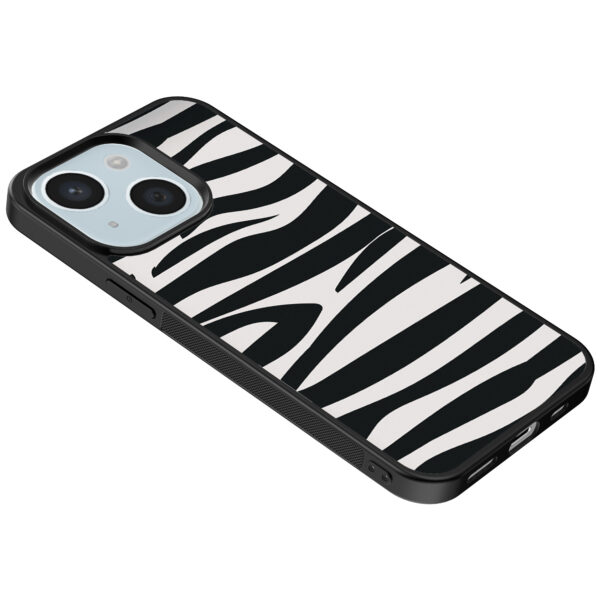 iPhone 15 Plus telefoonhoesje met zebra opdruk (5)