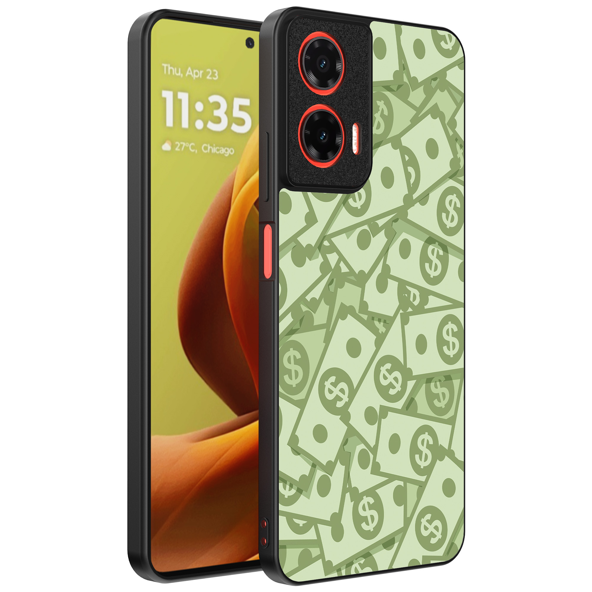 Motorola Moto G85-Edge 50 Fusion telefoonhoesje met geld opdruk (1)