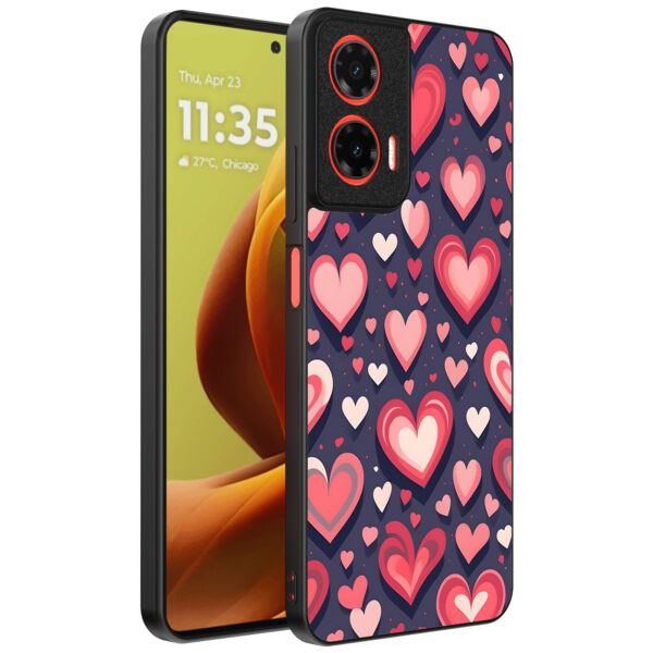 Motorola Moto G85-Edge 50 Fusion telefoonhoesje met hartjes opdruk groot (1)