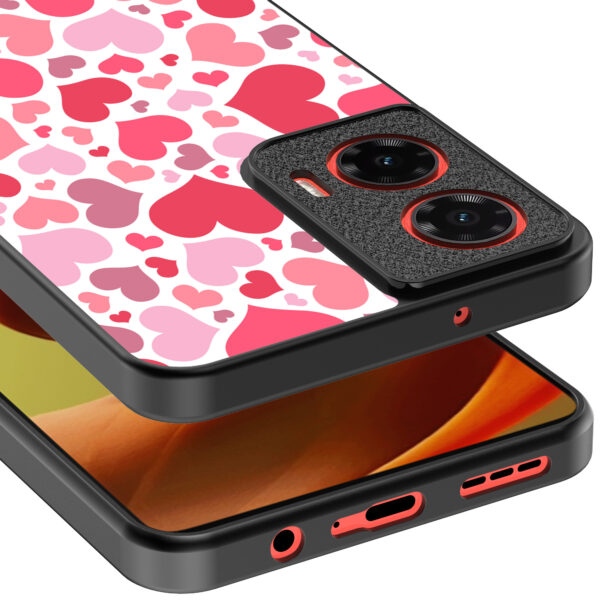 Motorola Moto G85-Edge 50 Fusion telefoonhoesje met hartjes opdruk transparant (3)