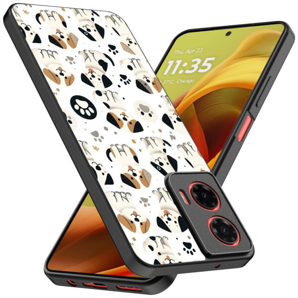 Motorola Moto G85-Edge 50 Fusion telefoonhoesje met honden opdruk (2)
