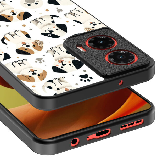 Motorola Moto G85-Edge 50 Fusion telefoonhoesje met honden opdruk (3)