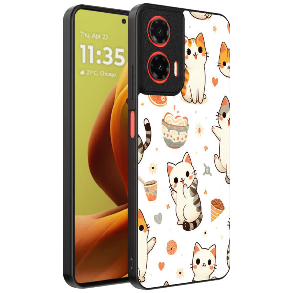 Motorola Moto G85-Edge 50 Fusion telefoonhoesje met katten opdruk (1)