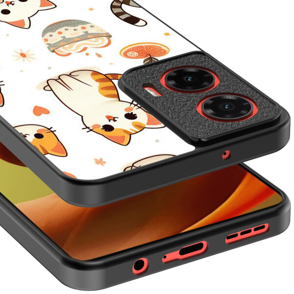 Motorola Moto G85-Edge 50 Fusion telefoonhoesje met katten opdruk (3)