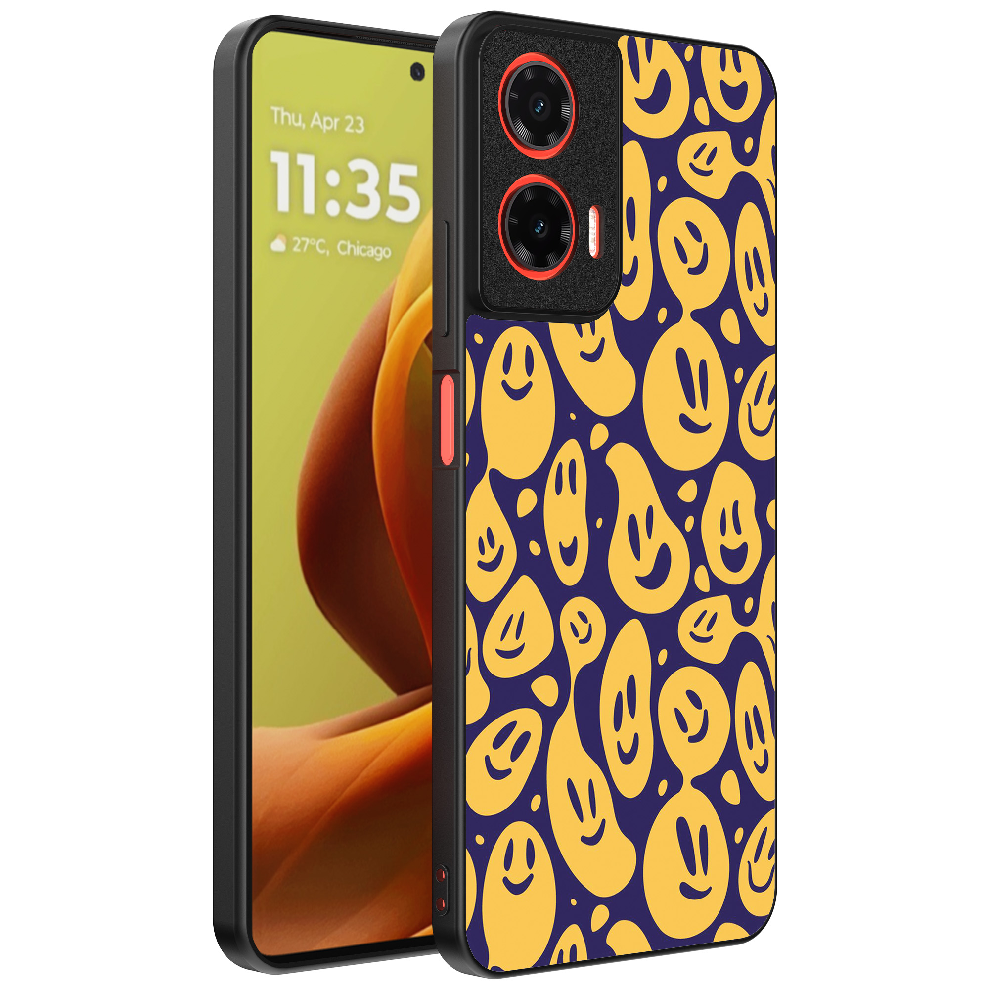 Motorola Moto G85-Edge 50 Fusion telefoonhoesje met smiley opdruk (1)