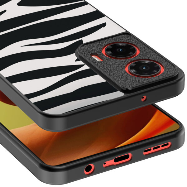 Motorola Moto G85-Edge 50 Fusion telefoonhoesje zebra opdruk (3)