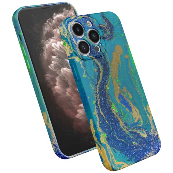blauw groen goud marmer opdruk_iPhone 11 Pro Max telefoonhoesje met volledige rondom bedrukking (2)
