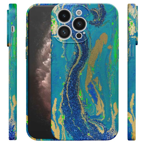blauw groen goud marmer opdruk_iPhone 11 Pro Max telefoonhoesje met volledige rondom bedrukking (4)