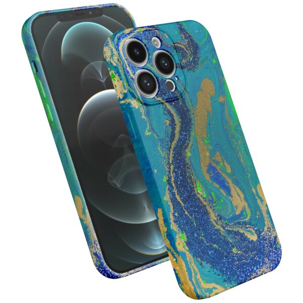 blauw groen goud marmer opdruk_iPhone 12 Pro Max telefoonhoesje met volledige rondom bedrukking (2)