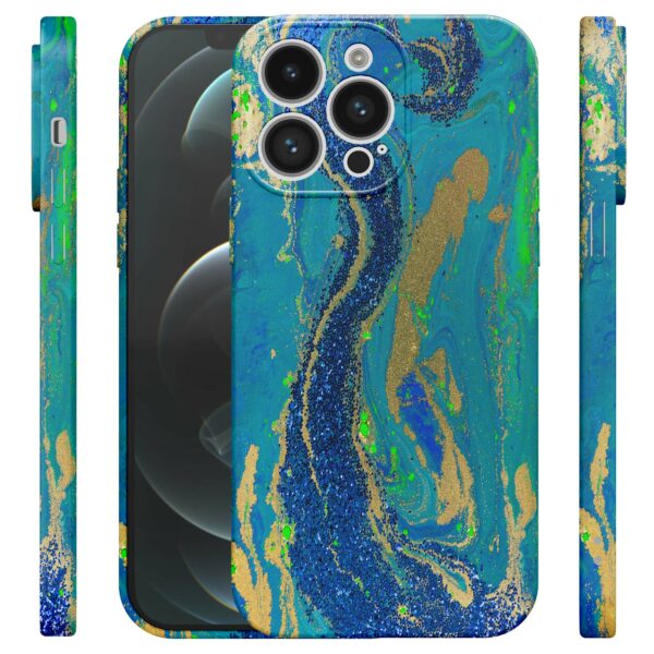 blauw groen goud marmer opdruk_iPhone 12 Pro Max telefoonhoesje met volledige rondom bedrukking (4)