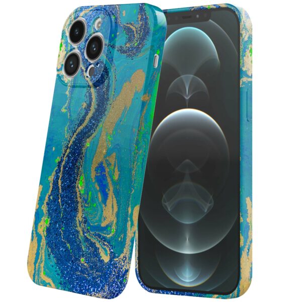 blauw groen goud marmer opdruk_iPhone 12 Pro Max telefoonhoesje met volledige rondom bedrukking (6)