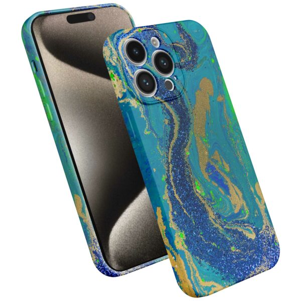 blauw groen goud marmer opdruk_iPhone 15 Pro Max telefoonhoesje met volledige rondom bedrukking (2)