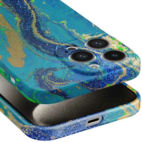 blauw groen goud marmer opdruk_iPhone 15 Pro Max telefoonhoesje met volledige rondom bedrukking (5)