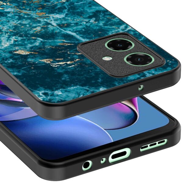 blauw marmer opdruk_Motorola Moto G64 telefoonhoesje (3)
