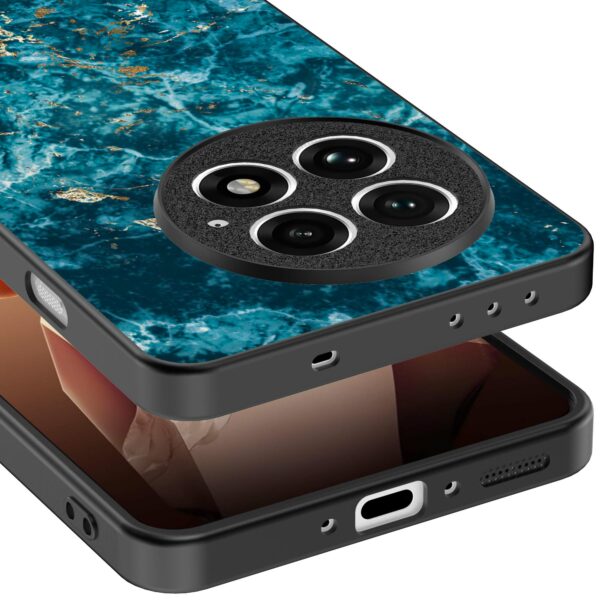 blauw marmer opdruk_OnePlus 13 Telefoonhoesje (3)