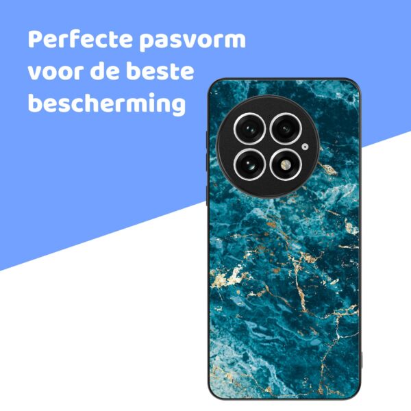 blauw marmer opdruk_OnePlus 13 Telefoonhoesje (4)