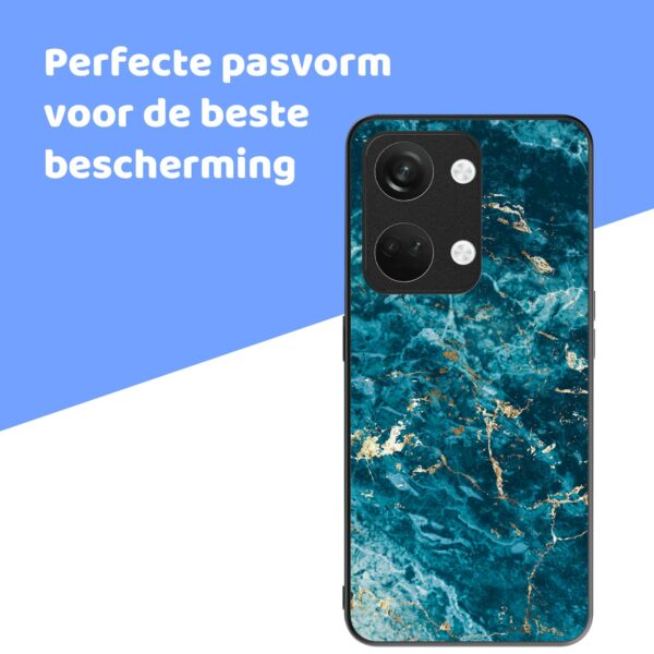blauw marmer opdruk_OnePlus Nord 3 Telefoonhoesje (4)