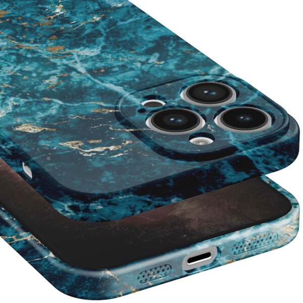 blauw marmer opdruk_iPhone 11 Pro Max telefoonhoesje met volledige rondom bedrukking (5)