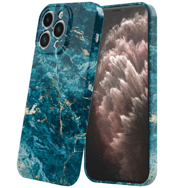 blauw marmer opdruk_iPhone 11 Pro Max telefoonhoesje met volledige rondom bedrukking (6)