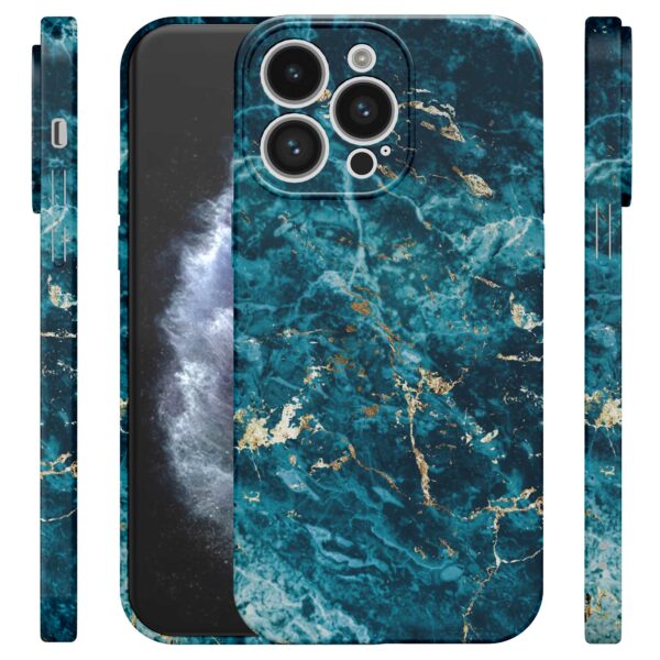 blauw marmer opdruk_iPhone 11 Pro telefoonhoesje met volledige rondom bedrukking (4)