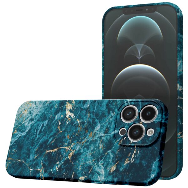 blauw marmer opdruk_iPhone 12 Pro Max telefoonhoesje met volledige rondom bedrukking (1)