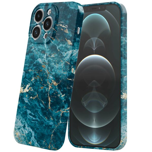 blauw marmer opdruk_iPhone 12 Pro Max telefoonhoesje met volledige rondom bedrukking (6)