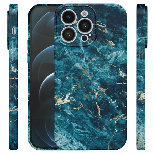 blauw marmer opdruk_iPhone 12 Pro telefoonhoesje met volledige rondom bedrukking (4)