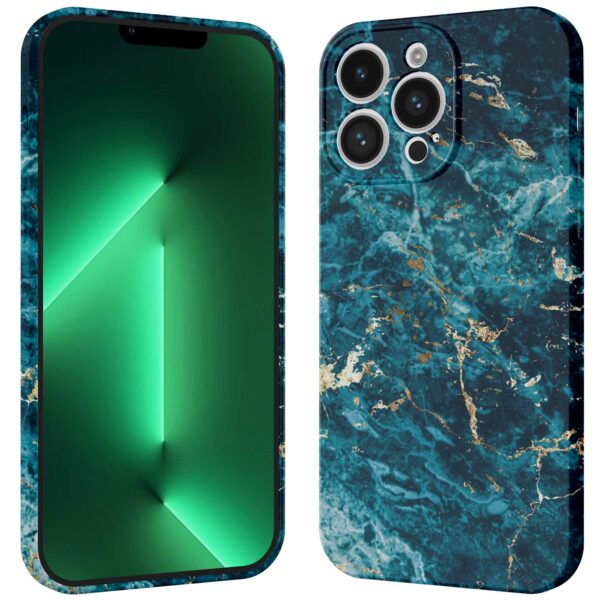 blauw marmer opdruk_iPhone 13 Pro Max telefoonhoesje met volledige rondom bedrukking (3)