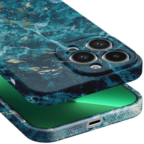 blauw marmer opdruk_iPhone 13 Pro Max telefoonhoesje met volledige rondom bedrukking (5)