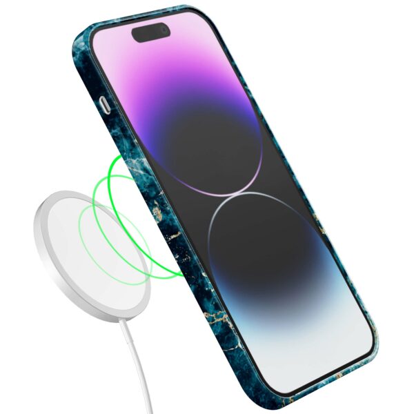blauw marmer opdruk_iPhone 14 Pro Max telefoonhoesje met volledige rondom bedrukking (7)