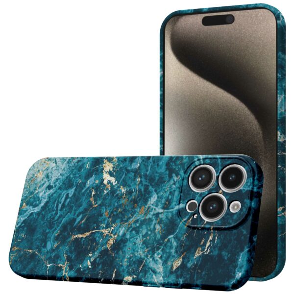 blauw marmer opdruk_iPhone 15 Pro Max telefoonhoesje met volledige rondom bedrukking (1)
