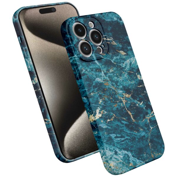 blauw marmer opdruk_iPhone 15 Pro Max telefoonhoesje met volledige rondom bedrukking (2)