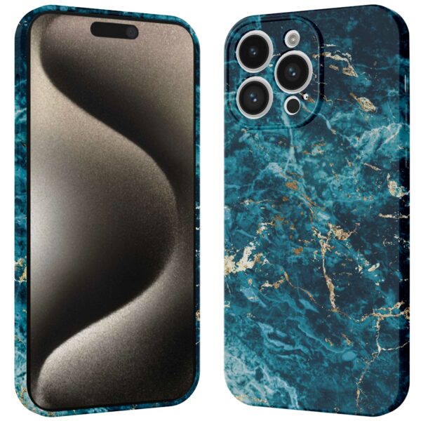 blauw marmer opdruk_iPhone 15 Pro Max telefoonhoesje met volledige rondom bedrukking (3)
