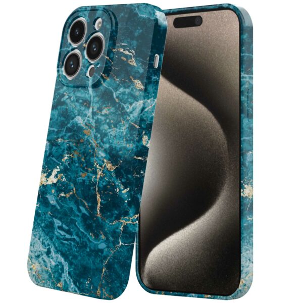 blauw marmer opdruk_iPhone 15 Pro Max telefoonhoesje met volledige rondom bedrukking (6)